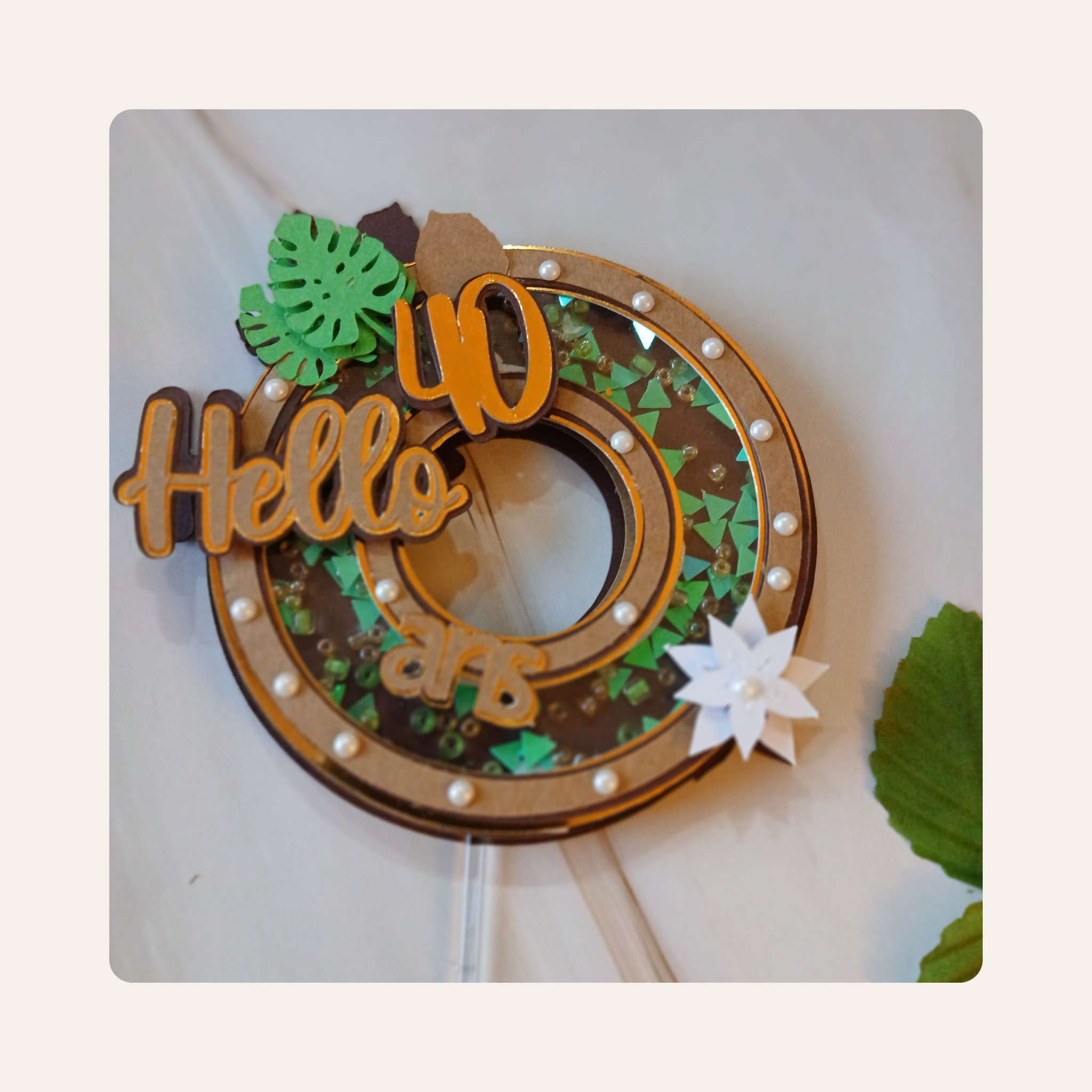 Cake Topper 3D Shaker mookaco