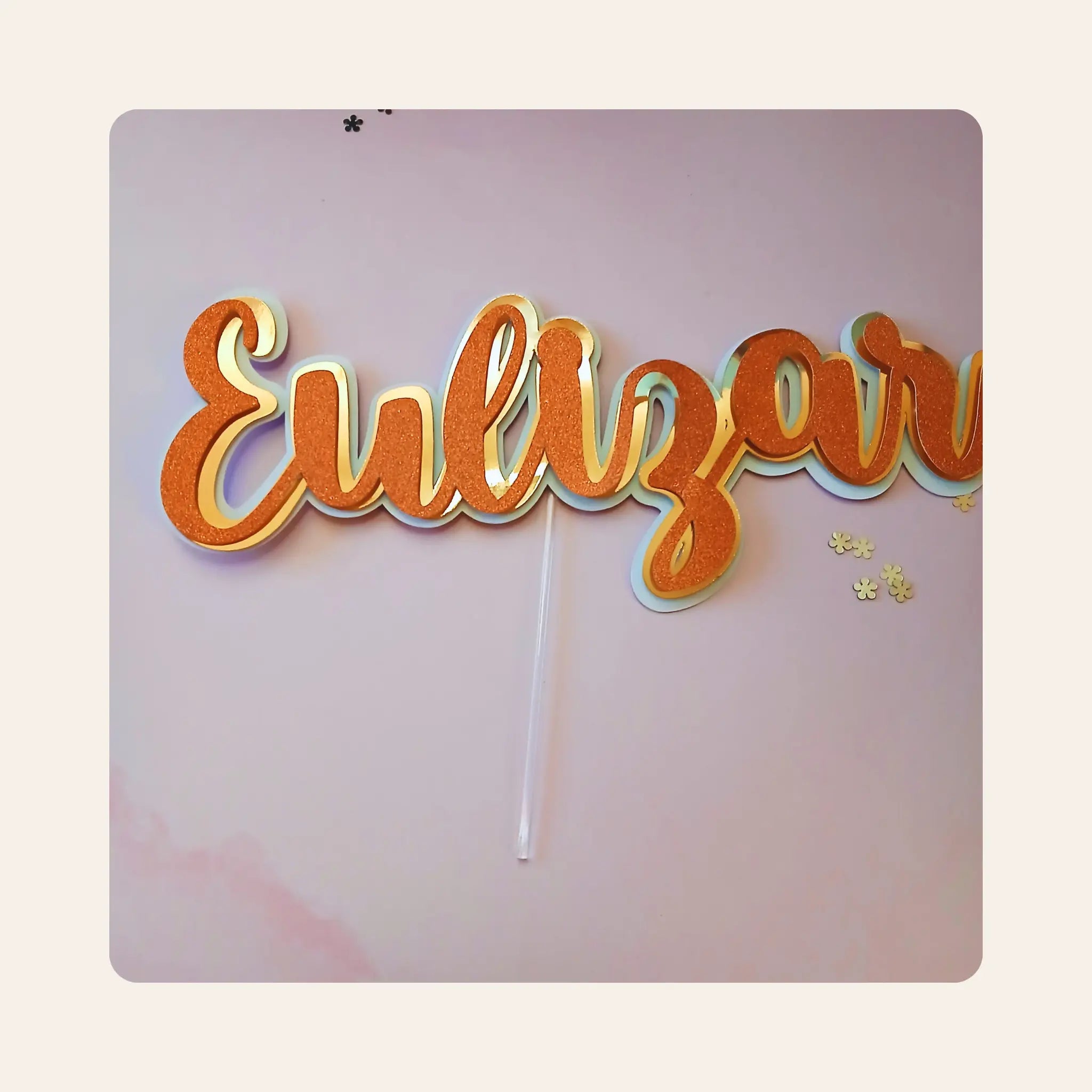 Cake topper 3D mookaco