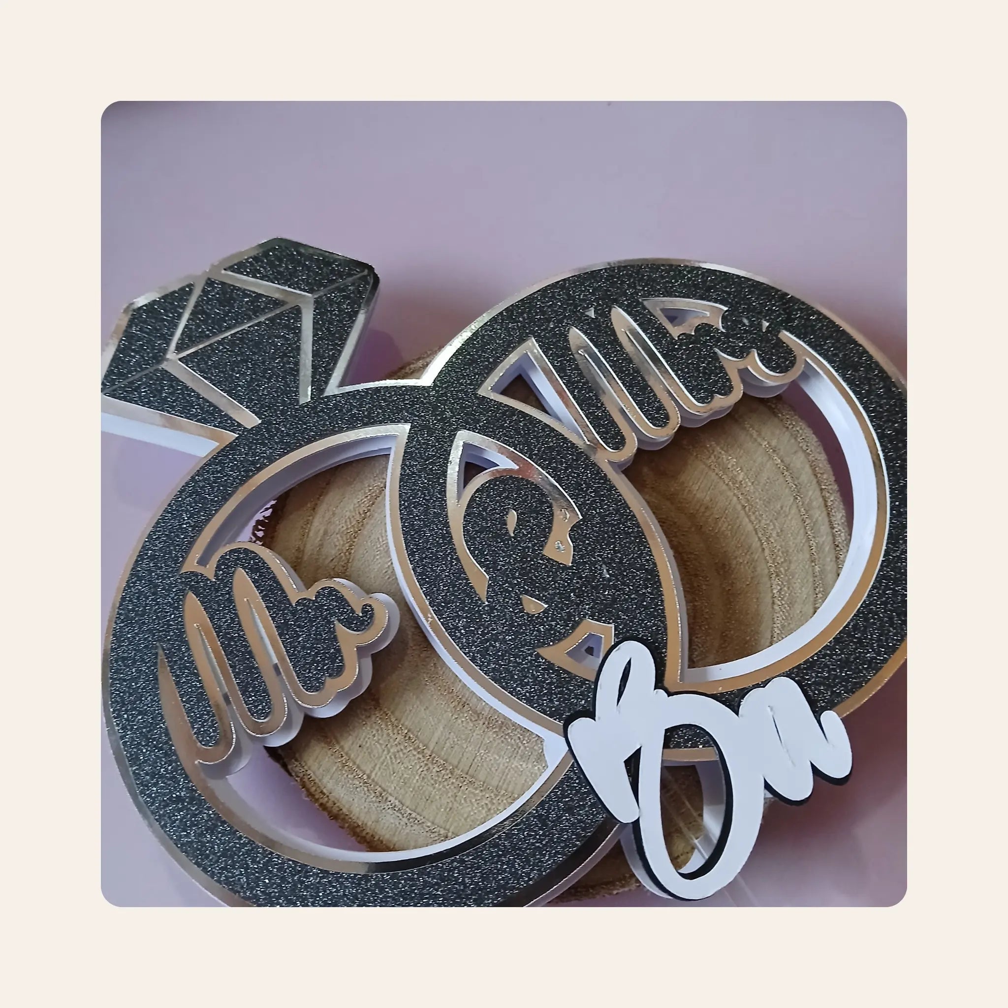 Cake topper 3D mookaco