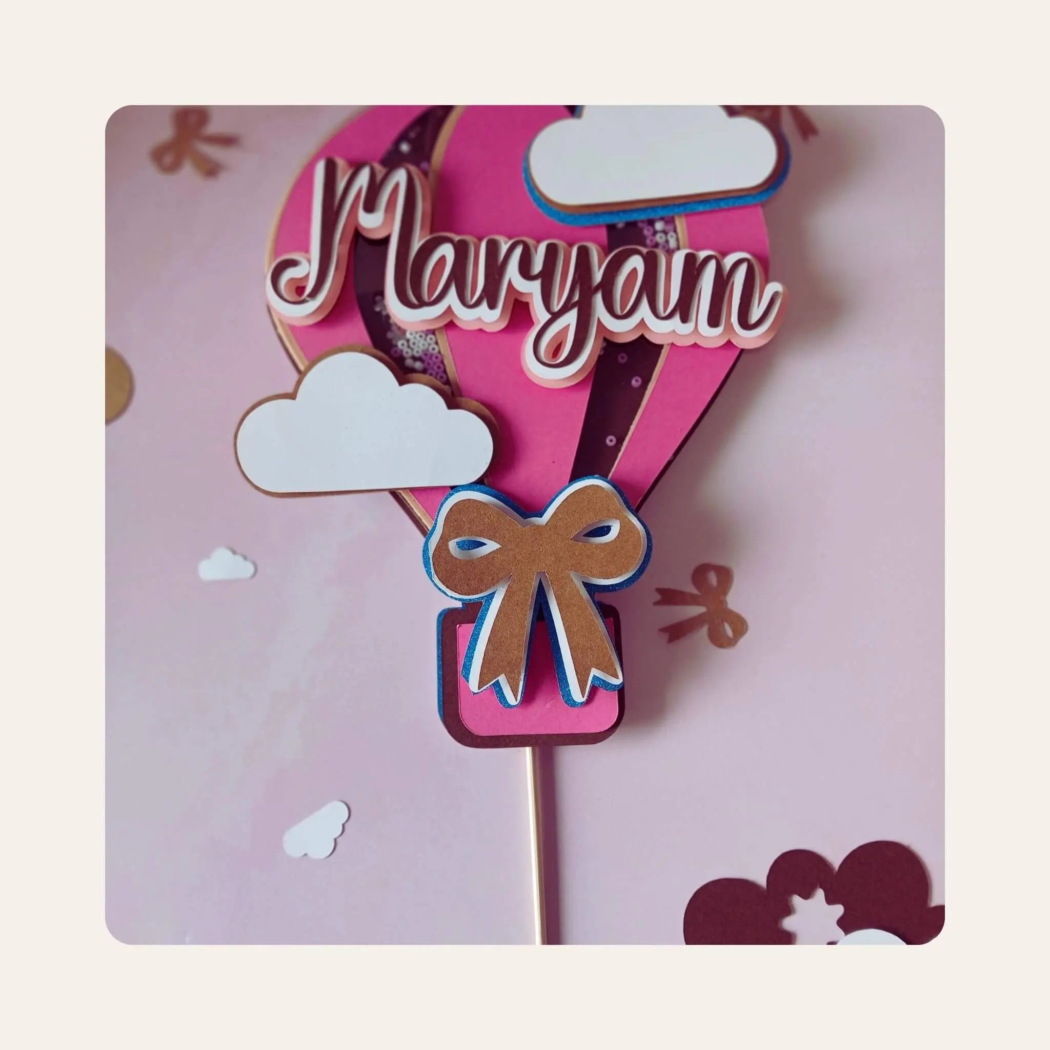 Cake Topper 3D Shaker mookaco