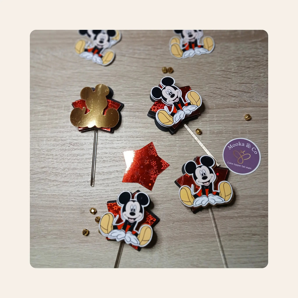 Les Cupcakes Topper 3D mookaco