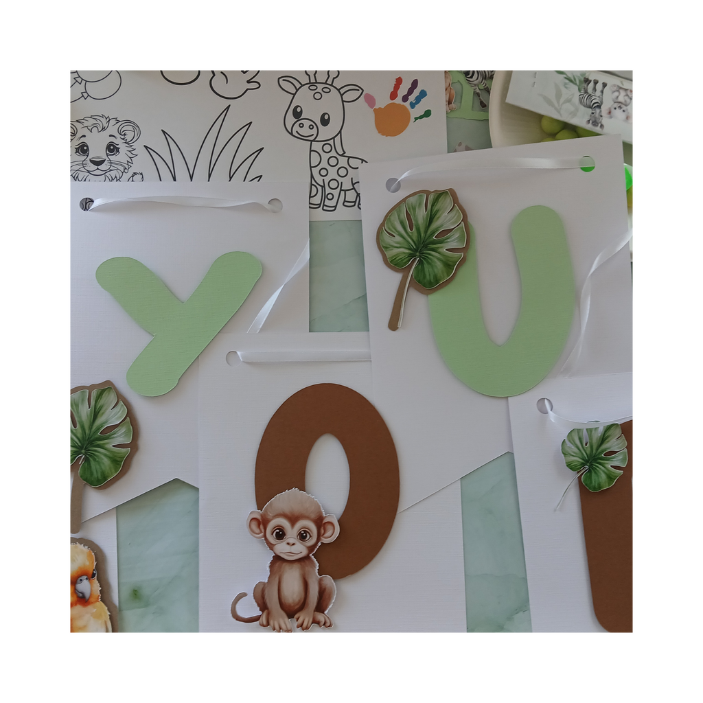 Guirlande sur le theme Jungle Safari Atelier Mooka & Co